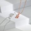 Schenken Sie Ihrer Mutter eine Nelkenkette mit Diamanten, eine schlichte, japanische und koreanische Halskette mit kleinen Gänseblümchen.