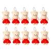 10pcs/set Cartoon Bear Plush Keychains Toys Plush Doll Mini Bear Plush Toy  Girlfriends