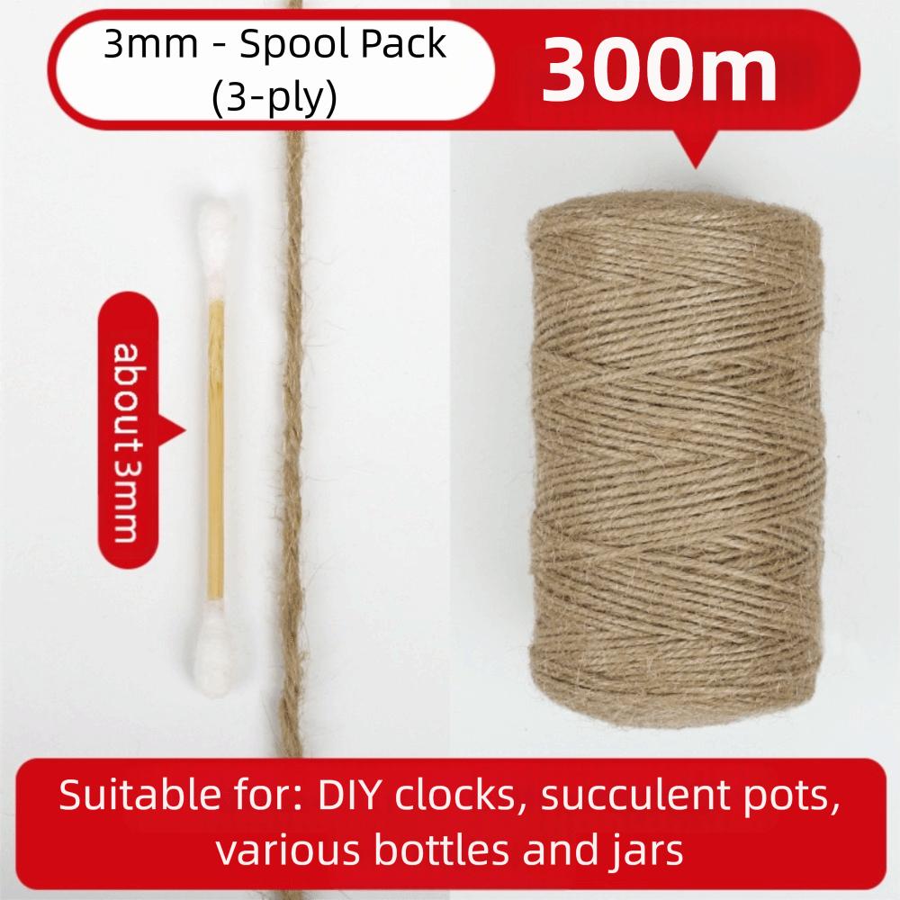 2/3/4/5/6/14mm Jute Twine Rustic Macrame Cord Farmhouse Style Jute Cord  Crafts Wrapping