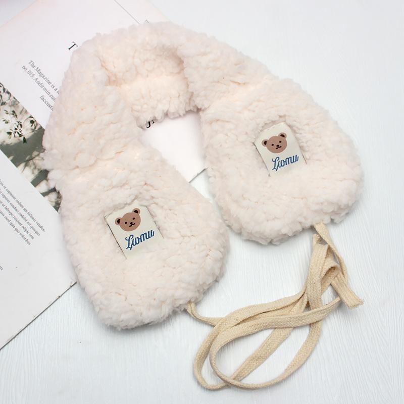 Cute Bear Earmuffs Women Soft Plush Foldable Ear Muffs Winter Outdoor Warm Cold Protection Earflap Windproof Adjustable Earmuff