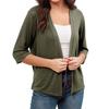 T Shirts For Women Pleated V-Neck Dressy Casual Blouses Printing Short Sleeve Summer Tops Loose Fit