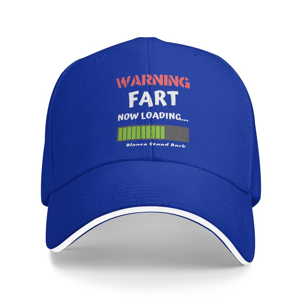 Warning Fart Now Loading Baseball Cap  y2k Cute Female Male Hip Hop Hats Adjustable Design Hunting Camping Snapback Cap Gift