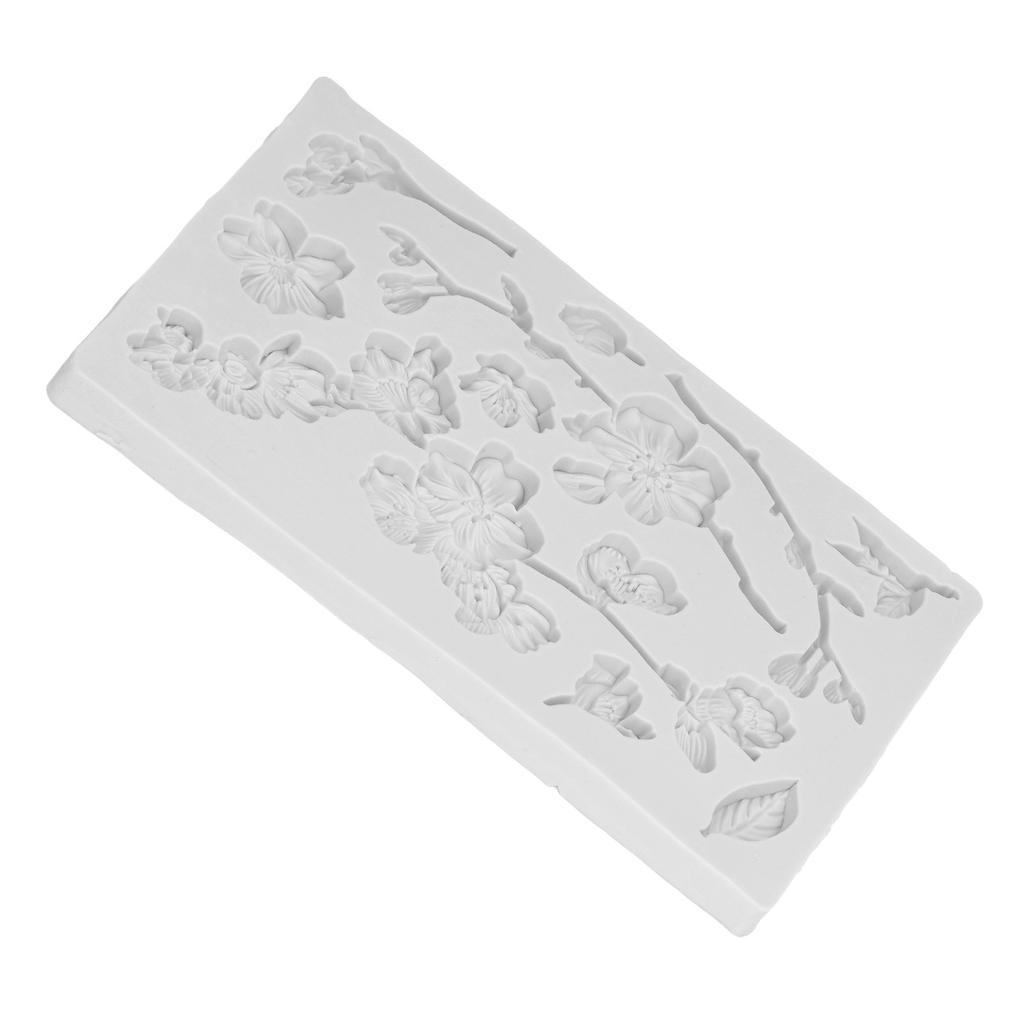 Chcolate Silicone Mold Food Grade Materials Easy To Demold Various Flowers Shapes Cake Resin Mold