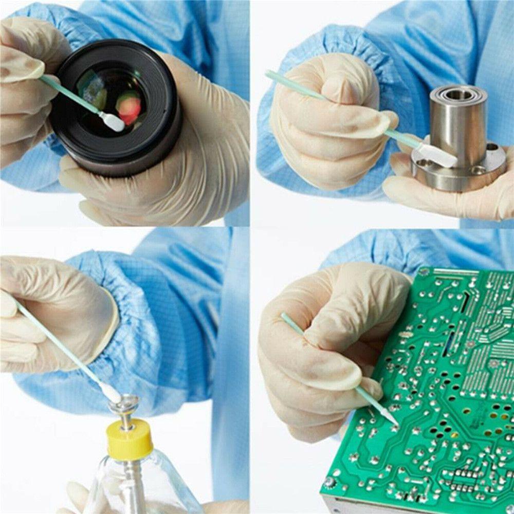 Inkjet Printer Nozzle Cleanroon Use Foam Tip Cleaning Foam Disposable Stick Cleaning Swab Tool