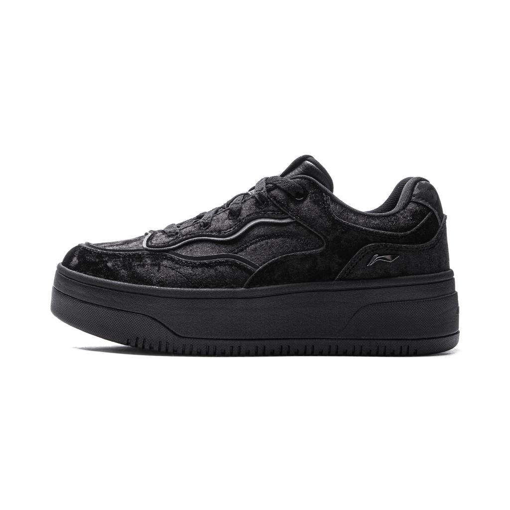 New LiNing Cheese 2.0 Slip Resistant, Abrasion Resistant, Breathable Low Top Skateboard Shoes Women's Black AGCV348-3
