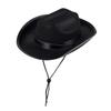 Solid Color Western Cowboy Hat Wide Brim Top Hat Classic Jazz Hat  Travel