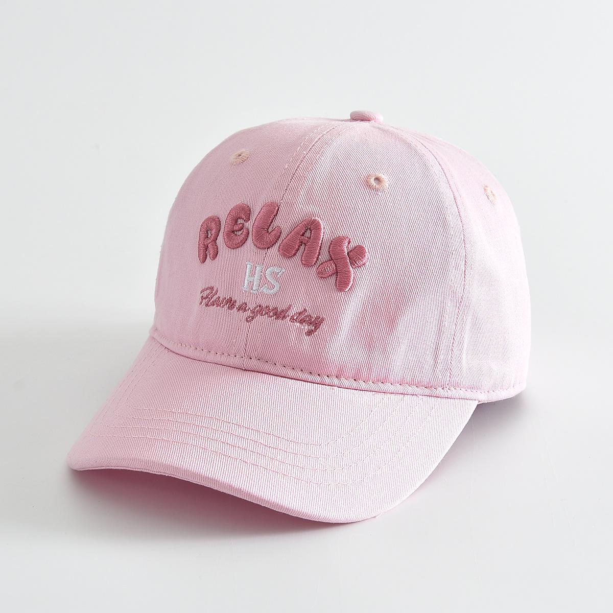 

Casual Embroidered Baseball Cap - Versatile Outdoor Sun Hat in Multiple Colors 54-56 cm рожевий