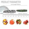 Stainless Steel Santok Knife Green Resin Handle Cutting Meat Vegetables and Fruits Exquisite Laser Pattern Household Kitchen Knife