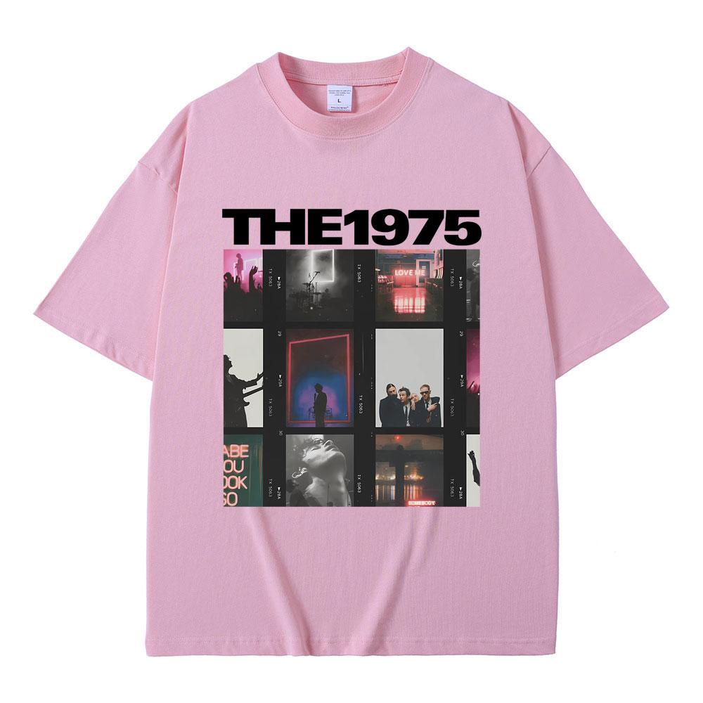 Britská indie alternativní rocková kapela The 1975 Grafické tričko Pánské Vintage Gotická trička Pánské Dámské Ležérní Oversized Tričko Topy