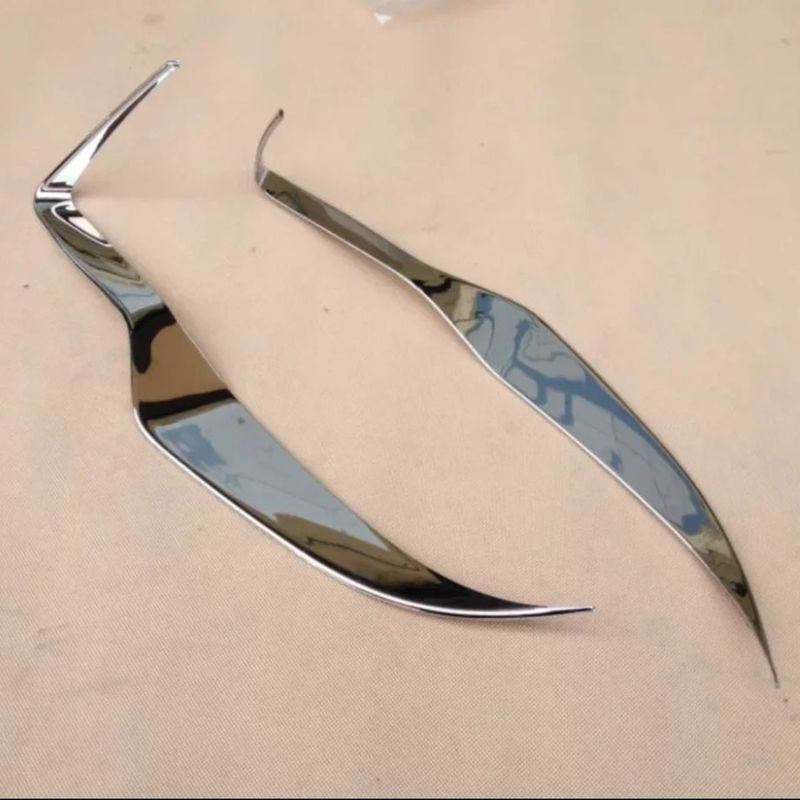 Front Head light Eyebrow Cover Lamp Decoration Trim ABS Chrome For Subaru Forester SJ 2013 2014 2015 2016 Car Styling Accessory