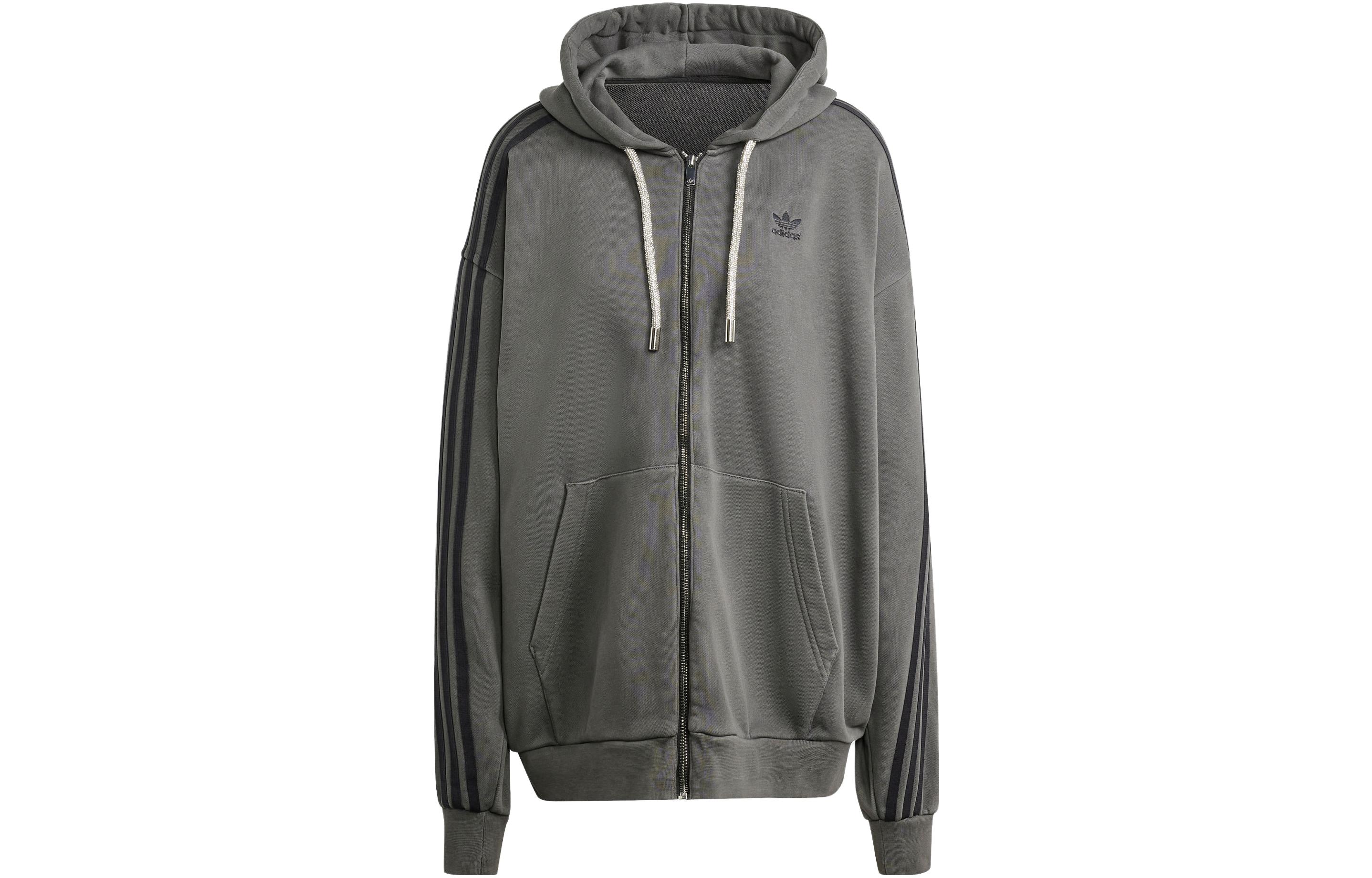 Adidas Logo embroidered Hooded Jacket IV9334 L