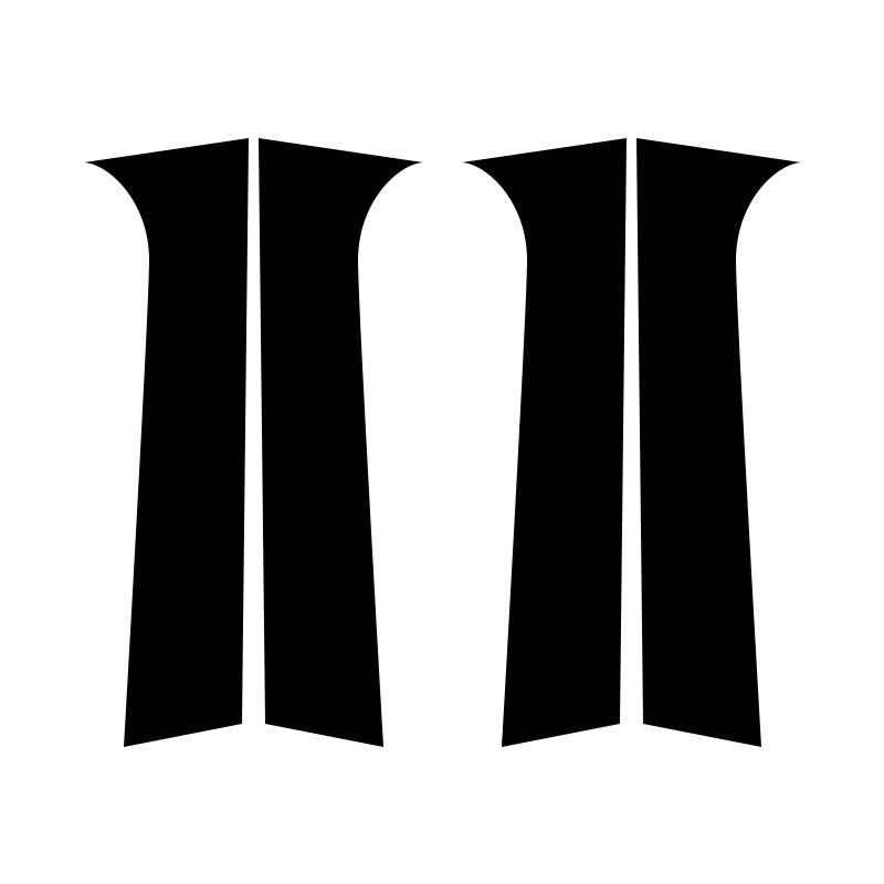 

4Pcs Car Window Pillar Posts Door Trim Cover Stickers Decal Glossy Black For Fiat Strada 2018 2019 2020 2021 2022 2023 Accessory