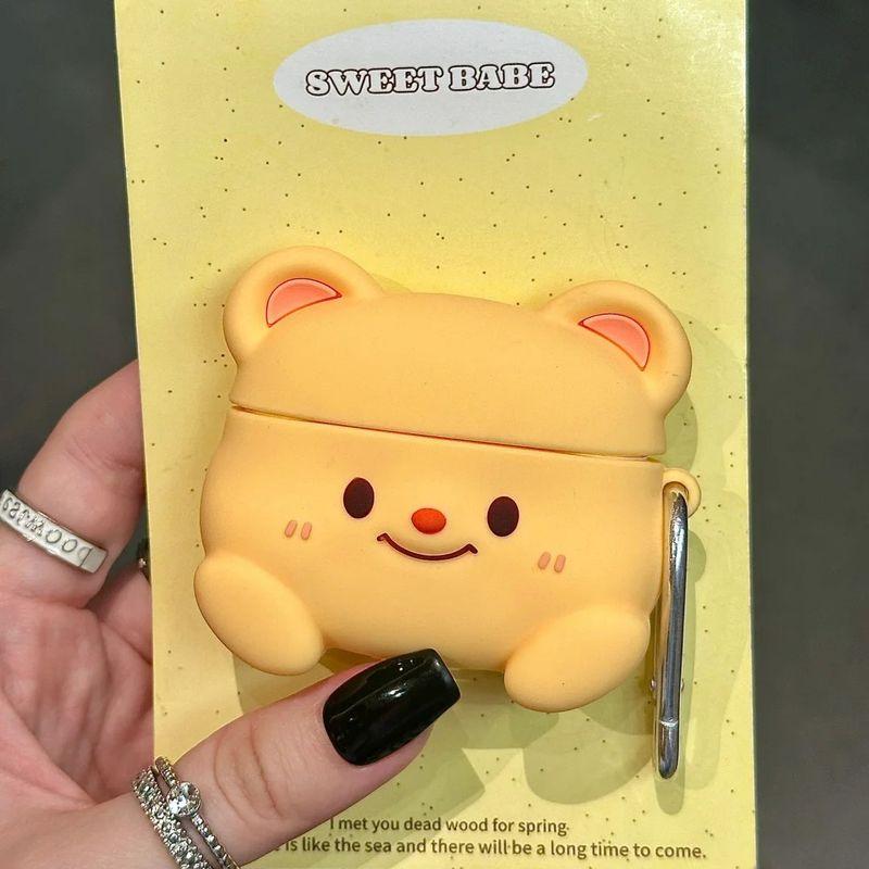 

Чехол FreeArc Защитный чехол Freeclip Нишевый силиконовый чехол Freebudspro4 Мультяшный мягкий чехол 6i Крошка Синь 5i Всесторонний Арочный Креативный Мужской и Женский Huawei Freebuds SE2/SE3 Neutral Face Butter Bear