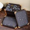 Jewelry Display Tray with Protective Velvets Lining Jewellery Holder Accessory Presentation Stand for Home or Shop Use