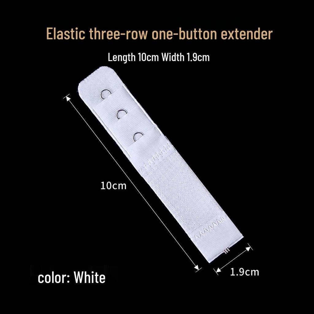 Elastic Adjustable Bra Lengthening Extender with Multiple Buckles