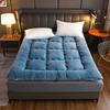 Ultra-Soft Fleece Mattress - Thick, Portable, And Foldable, Suitable for Dorms, Bedrooms, And Hotels - Machine Washable, Mixed Colors - Christmas