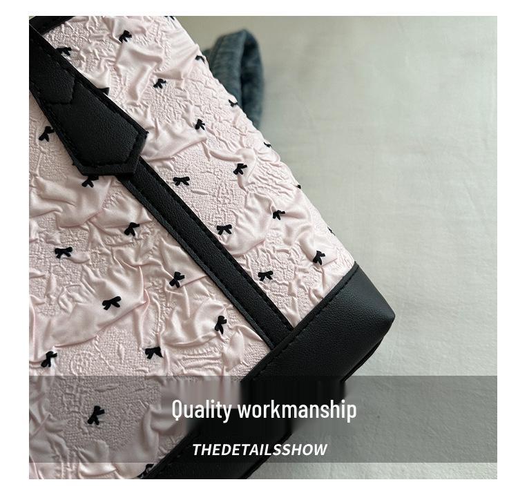 Damen Punkte Schleife Tragetasche & Umhängetasche