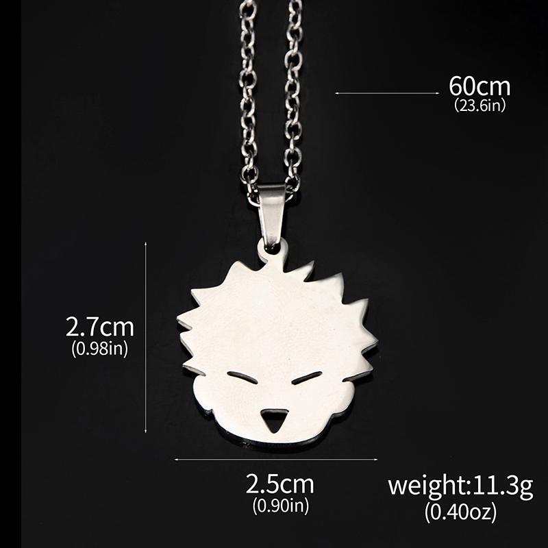 Cartoon  Anime Jujutsu Kaisen Necklace For Women Men Gojo Satoru Cute Cat Pendant Necklaces Jewelry Accessories Gifts