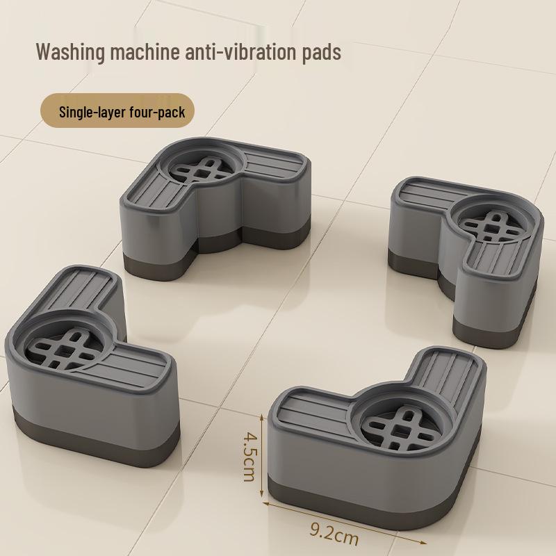 Washing Machine & Refrigerator Anti-Slip Vibration-Reducing Height Stand with Silent Feet