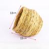 Natural Handmade Straw Bird Nest Breeding Nest Parrot Nest Warm Pet Bedroom Courtyard Straw Birdhouse House Handwoven