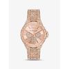 Oversized Camille Pavé Rose Gold-Tone Watch MK6961