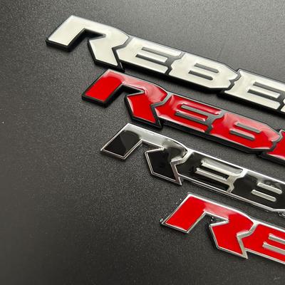 3D Metal Car Styling Body Side Rear Trunk Sticker REBEL Badge Emblem For RAM 1500 2500 Personalized Replacement Accessories