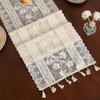 White Table Runner Decorative White Tablecloth Accessorie Kitchen Aesthetic Decoration Living Room Desk Accessorie Home Decor