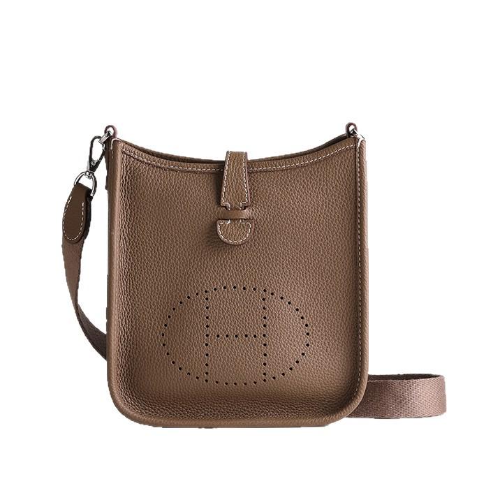 Women's Crossbody Bags 2025: High-Quality Handmade Evelyn Leather, Single Shoulder Cowhide Bag.