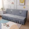 Universal Anti-slip All-Season Skirted Sofa Bed Cover for Armless and Foldable Sofas