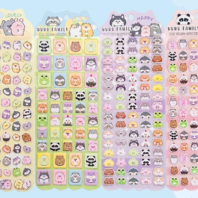 Zvířecí pěnová samolepka Dětská odměňovací samolepka pro umělecké řemesla sešit deník láhev na vodu pouzdro na telefon dekorace na scrapbooking