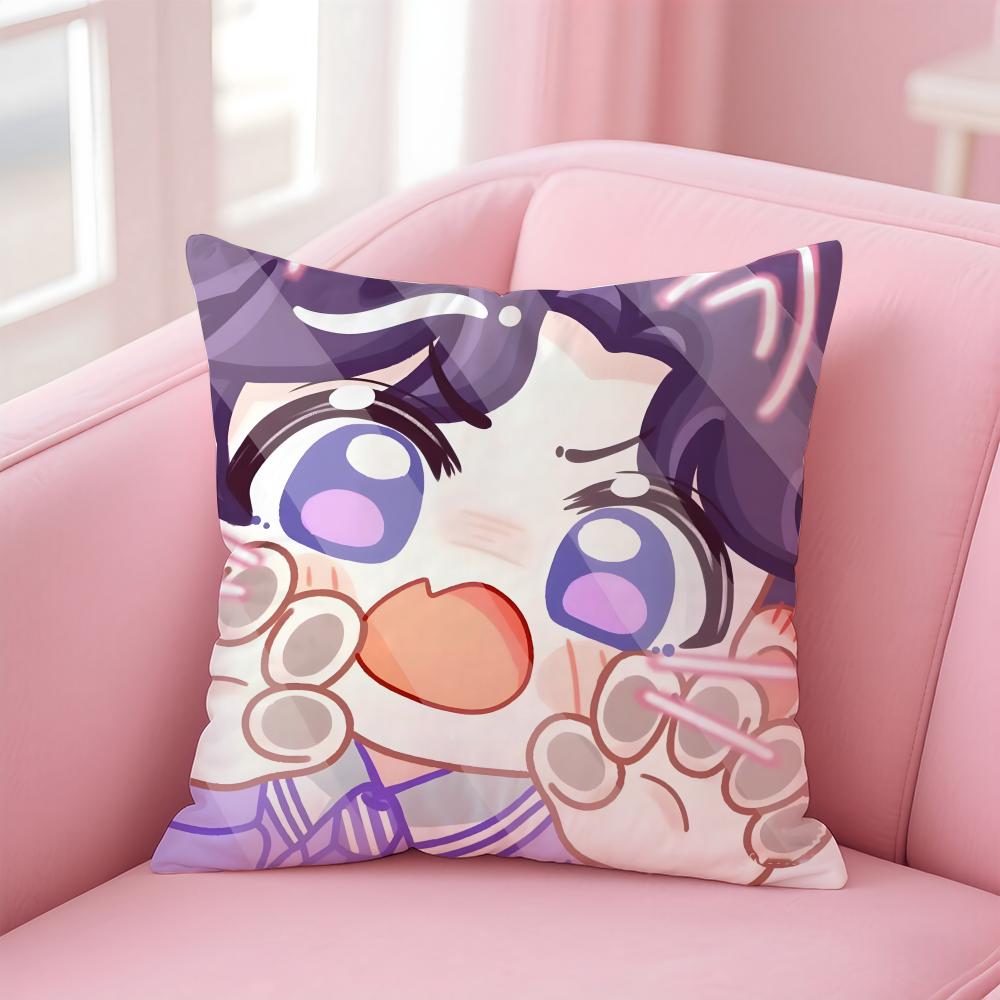 game L-Love and Deepspace Cushion Cover Comfortable Reversible Pillow Cover Ideal for Car Sofa Bedroom & Beyond