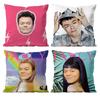 Funny J-JYP Meme Pillow Case Anti-dustmite Pillowcase Invisible zipper silky short plush Sofa cushion cover