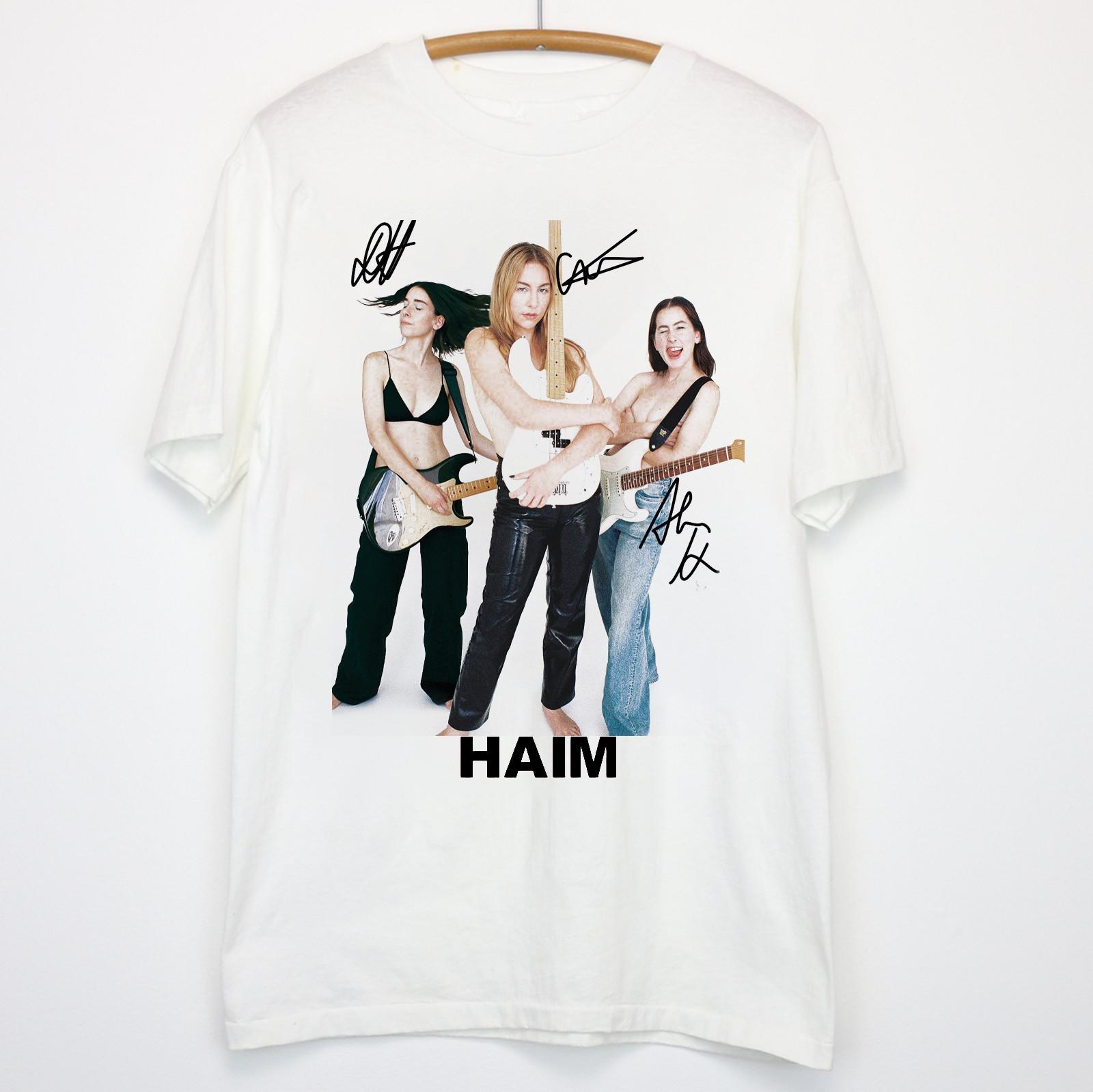 Rare Haim Band Cotton Gift For Fan S2345XL White T-shirt MD66 XL