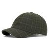 Plaid Short Brim Baseball Cap for Unisex Spring Summer Vintage Cap Outdoor Sun Hat