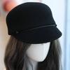 String Small Buckle Retro Casual Woolen Equestrian Hat Autumn and Winter French Fashion British Versatile Cap