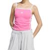 Adidas Originals Drawstring Padded Tank Classic Slim Comfortable Striped Sports Vest Women Tops KE3888