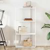 VidaXL 3-Tier Bookcase White 60x30x120 Cm Engineered Wood, Shelf, Book Shelf, Storage Shelf, 860265