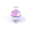 10pcs/Lot 16mm UV Color Plated Candy Rainbow Stripe Beads for Jewelry Making Colorful Resin Beads DIY Bracelet Necklace Wholesal