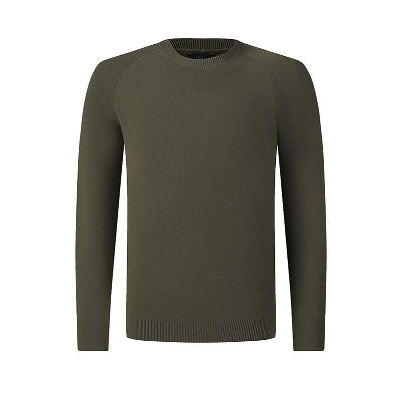 FILA Golf Series Simple Fashion Classic Sports Leisure Comfortable Versatile Long Sleeve Knit Sweater Men tops Caramel A11M615219FBN