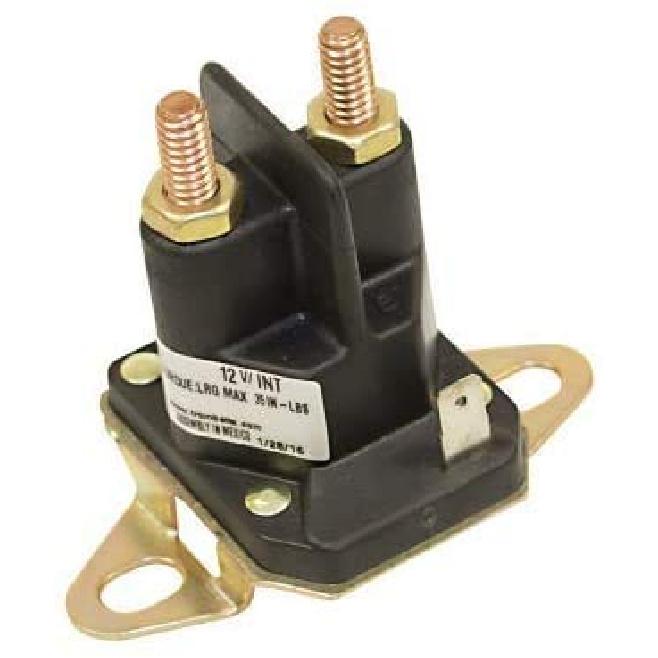 New Starter Solenoid 12V, Black, Automatic, Lawn-Tractor Relay Switch, Normally Open, 12A, PCB Mount