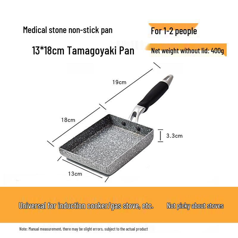 

20cm Japanese Maifan Stone Non-Stick Stir-Fry Pan for Induction & Gas Stoves