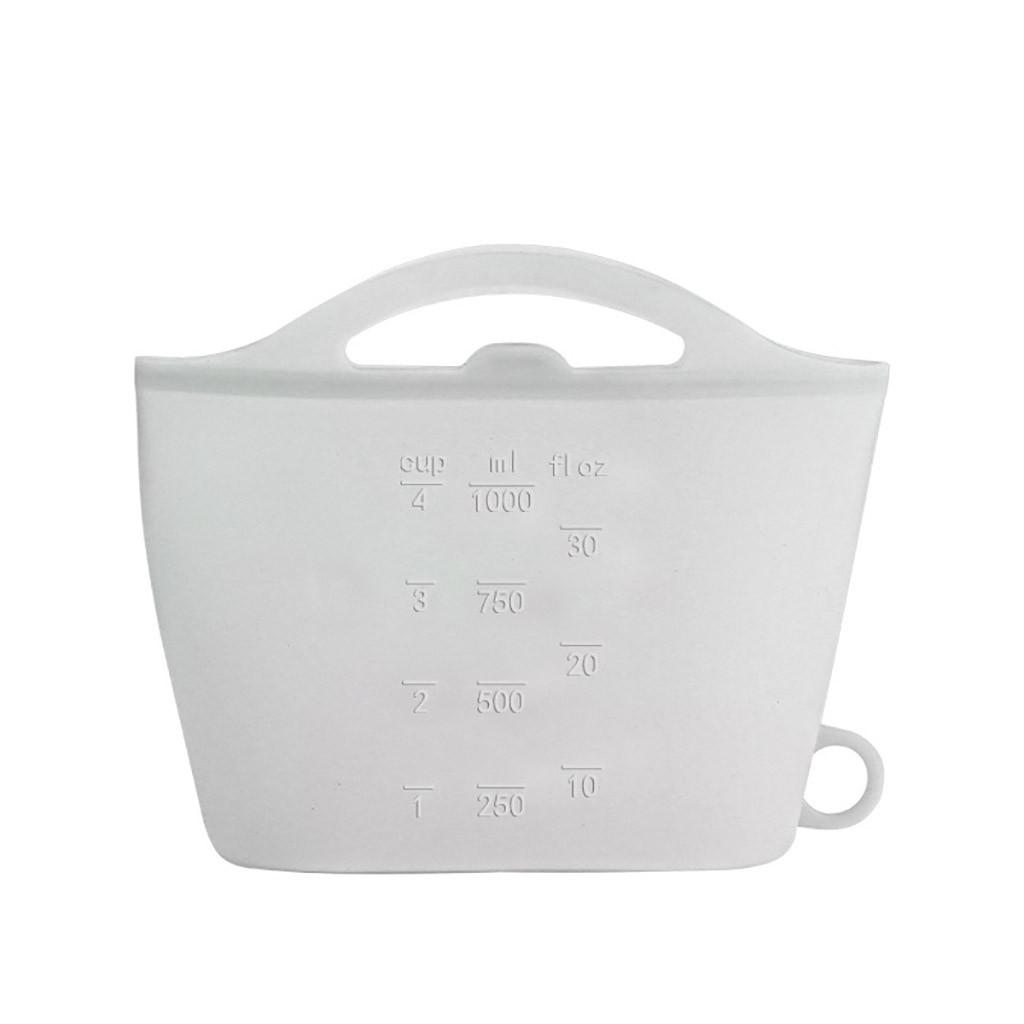 Reusable Vacuum Food Sealer Silicone Storage Bag Container Kitchen Fridge Small