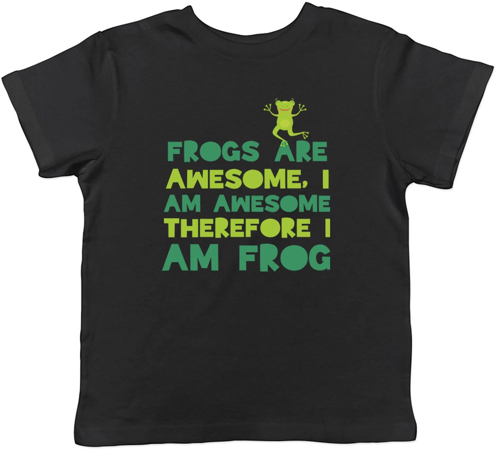 Frogs are Awesome Kid T-Shirt I am Awesome Therefore I am Frog Children Boy Girl 150