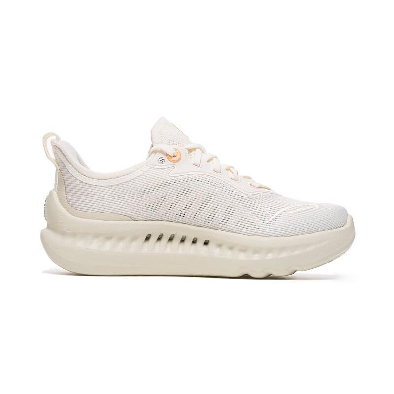New LiNing SOFT COOL 2 Cushioning, Abrasion Resistant, Breathable, Lightweight Low Top Casual Shoes Women's Ivory