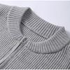 Bestseller Europeo e Americano 2025: Cardigan con zip a maniche lunghe in stile maglia casual