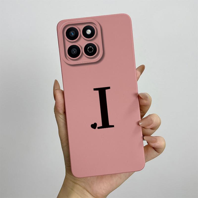 Funda for Honor 200 Smart Case Camera Lens Protection Cute Letters Silicone Shockproof Phone Cover for Honor 200 Smart 5G Capa