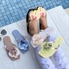 Fashion 2025 Summer New Women's Slippers Fad Butterfly Orchid Flower Design Design Women's Sandals Outdoor Beach Sandals Sandalias Mujer