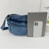 Women Simple Shopping Bag Fashion Shoulder Bag Multifunction Denim Chic Hobo Bag