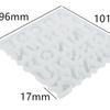 DIY Křišťálová kapátková forma, Epoxidová pryskyřice, Velká, Střední a Malá písmena, Přívěsek na klíče, Dětská hra, Zrcadlová silikonová forma