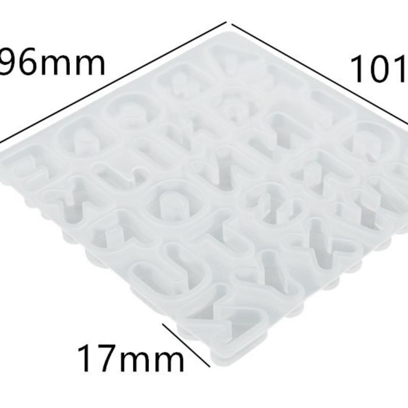 DIY Křišťálová kapátková forma, Epoxidová pryskyřice, Velká, Střední a Malá písmena, Přívěsek na klíče, Dětská hra, Zrcadlová silikonová forma
